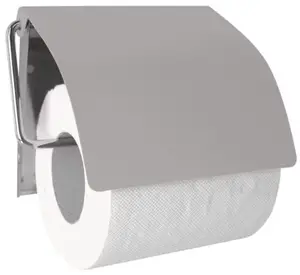 Dérouleur WC "Alto" taupe - P. 1,8 cm x l. 3,5 cm x H. 11,5, cm