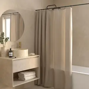 Rideau de douche COLOR 180 x 200 cm taupe