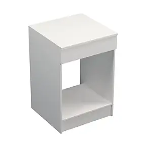 Meuble bas de cuisine pour four avec plan de travail Primalight blanc mat l. 60 cm x H. 87,9 cm