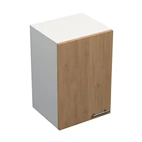 Meuble haut de cuisine Primalight 1 porte L. 40 cm chêne