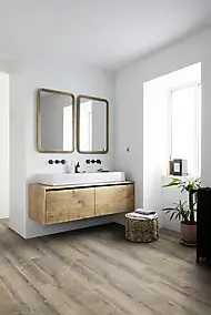 Lame PVC auto-adhésive Senso Premium Balade bois gris 18,4 x 121,9 cm GERFLOR (vendue au carton)