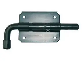 Verrou pistolet ø12 mm - acier zingué blanc