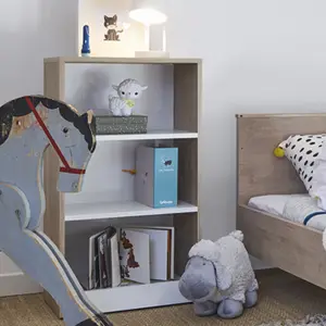 Petite bibliothèque mobile Chêne blond Marcel