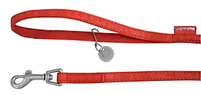 Laisse Mc Leather 10mm L.1,2 m rouge