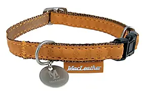 Collier réglable Mc Leather 15mm jaune