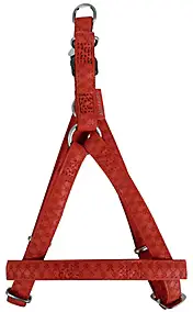 Harnais réglable Mc Leather 15mm rouge