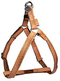 Harnais réglable Mc Leather 25mm jaune
