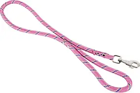 Laisse nylon corde 13mm L.1,20 m rose
