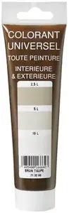 Colorant universel pour peinture marron taupe 100ml