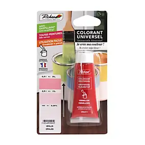 Colorant universel pour peinture orange vermillon 25ml