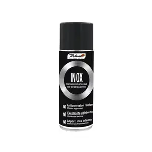 Peinture aérosol finition INOX gris moyen 400 ml anticorrosion renforcée