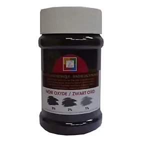 Pigment en poudre La malle aux couleurs noir oxydé 250ml