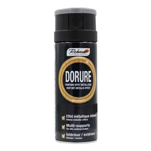 Aerosol 400 ml Dorure noire métal