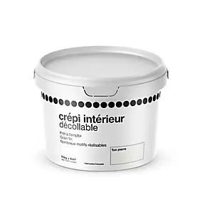 Crépi intérieur décollable pierre mat 15kg