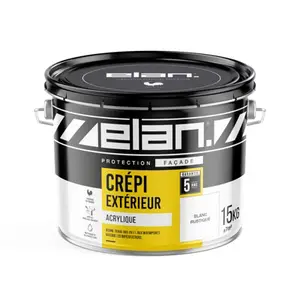 Crépi extérieur acrylique blanc 15 Kg