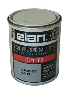 Peinture extérieur bois satin 0,75 L gris moyen