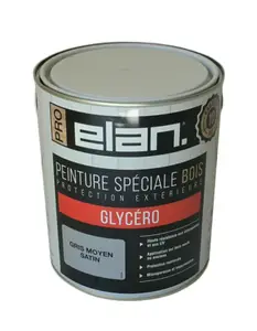 Peinture extérieur bois satin 2,5 L gris moyen