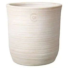 Vase haut Torre terre cuite beige H.25 cm Deroma