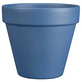 Vase Vinca terre cuite bleu ∅.19,9 cm Deroma