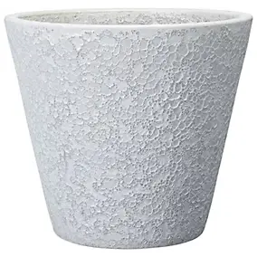 Cache-pot rond en terre cuite blanc ø36,5 cm Deroma Hoskyn Alpaga