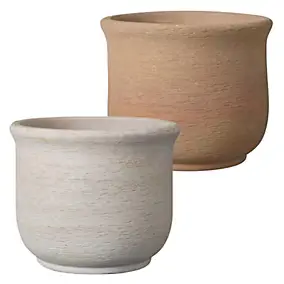 Assortiment pot rond en terre cuite coloris assortis Deroma Oman