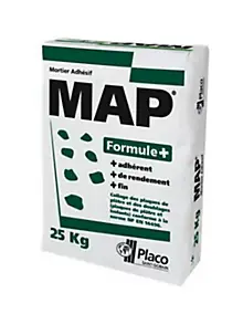 Mortier adhésif MAP® Formule+ 25kg Placo®