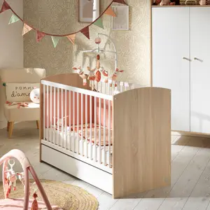 Lit bébé Acces bois blanc (60 x 120 cm)
