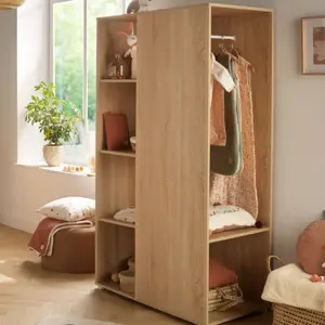 Armoire ouverte Up chêne doré