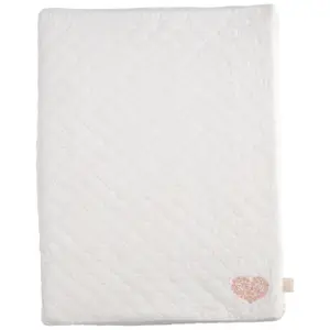 Matelas à langer + serviette éponge Petit Cœur (52 x 68 cm)
