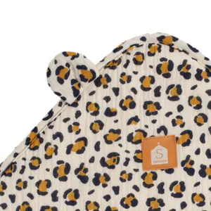 Cape de bain + gant de toilette Léopard