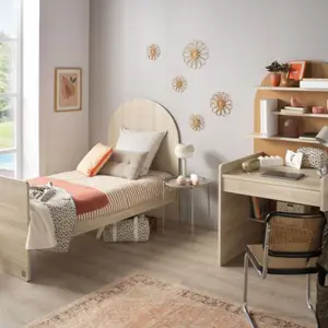 Commode à langer évolutive en bureau Arche Caramel