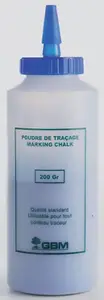 Poudre à tracer bleue pour travaux de chantier 200 g