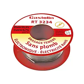 Bobine d'étain spéciale électronique Castolin ø1 mm, 100g