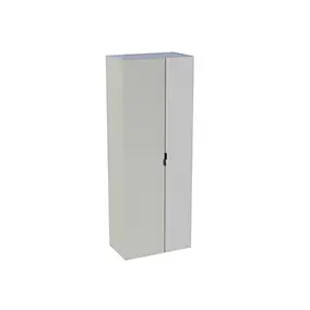 Colonne de salle de bains suspendue 2 portes blanc brillant et miroir l.60 cm x H.160 x P.35 cm, Pamili