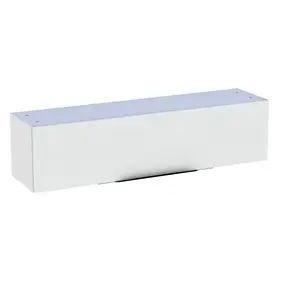 Meuble de salle de bains haut blanc brillant l.120 x H.30 x P.30 cm, Pamili