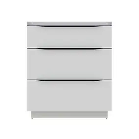Meuble sous vasque à poser l.80 x H.88 x P.50 cm, blanc mat, Pamili