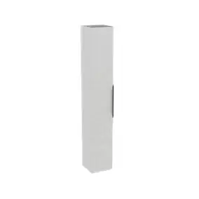 Colonne de salle de bains suspendue 1 porte blanc mat l.30 cm x H.183 x P.30 cm, Pamili