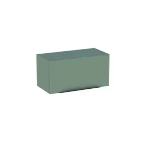 Meuble de salle de bains haut vert sauge mat l.60 x H.30 x P.30 cm, Pamili