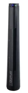 Ventilateur en colonne oscillant noir H. 80 CM