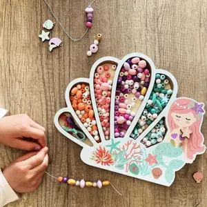 Coffret perles bois Sirène
