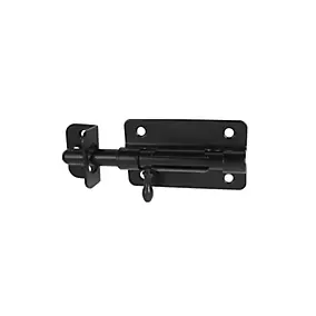 Verrou de box Afbat porte de cadenas noir avec gâche ø10 mm