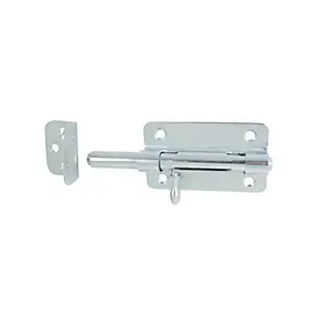 Verrou de box acier D.14 mm en finition zingué blanc