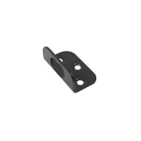 Gâche en L pour verrou de portail Ø18mm noir Afbat