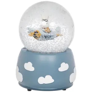 Boule à neige musicale avion