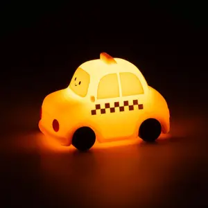 Veilleuse rechargeable en silicone voiture taxi