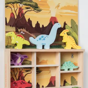 Set de dinosaures en bois