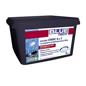 Chlore Choc 2 en 1, 10 sachets hydrosolubles