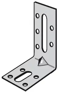 Équerre de fixation 80x55x30 mm Ep. 2,5 mm