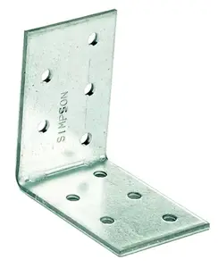 Équerre simple - 80x80x40 mm Ép. 2,5 mm