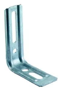 Équerre nervurée droite 100x70x30 mm Ép. 1,5 mm